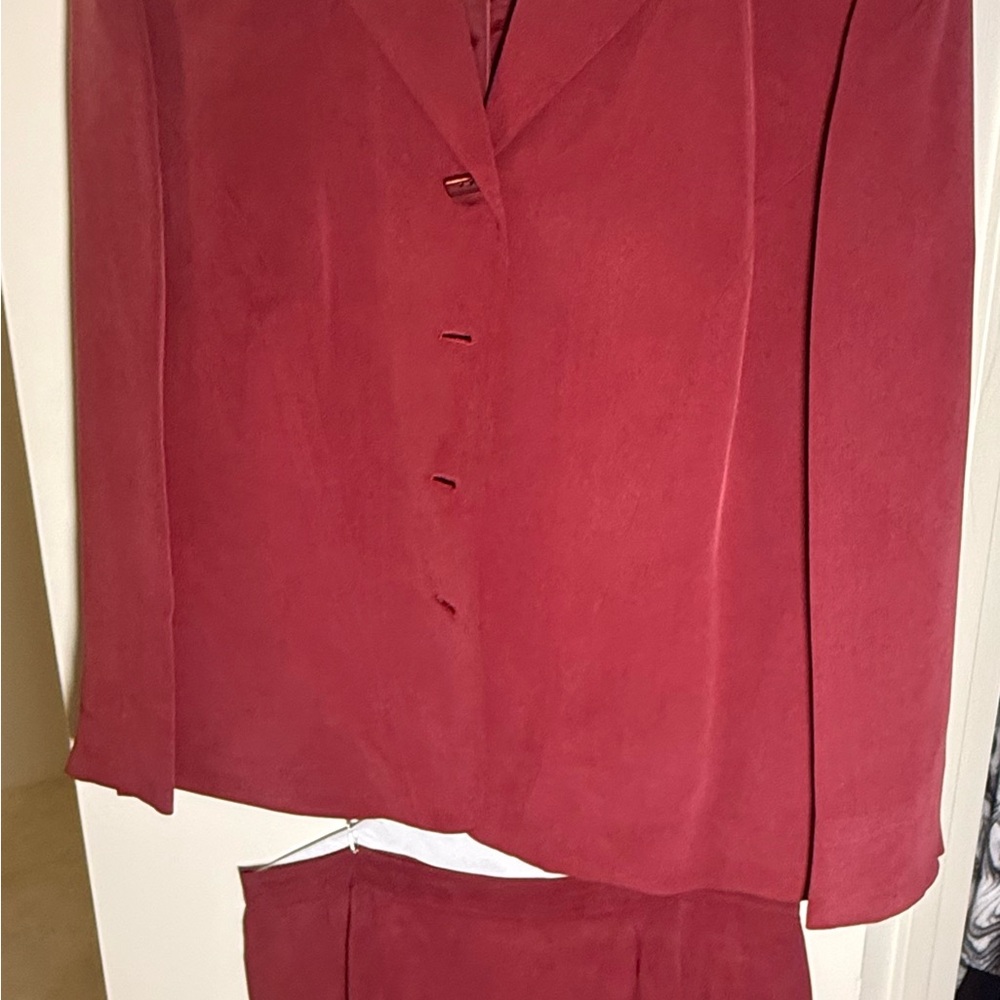 Dressbarn Women's Burgundy Pantsuit